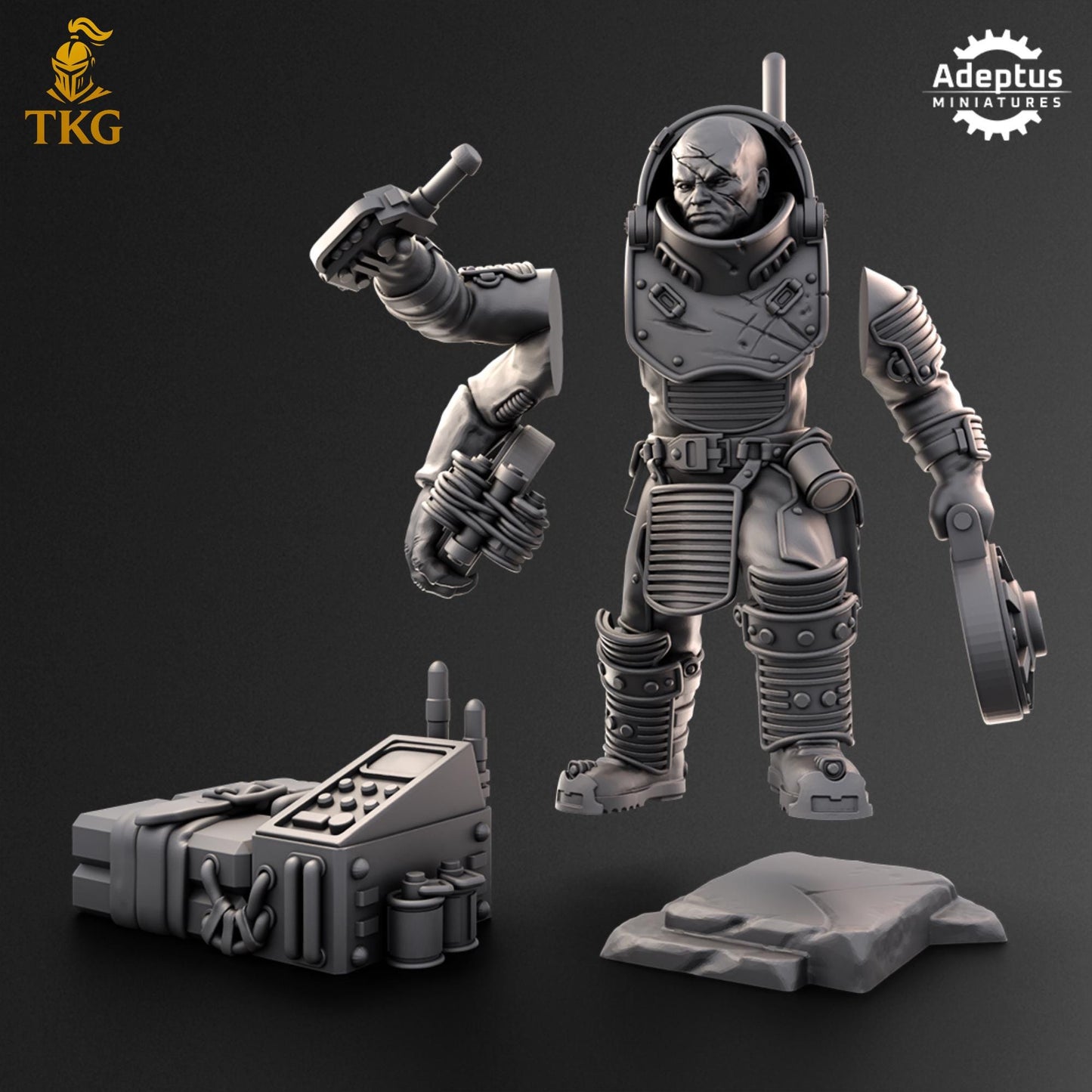 Breach Sapper - The Hiveborne by Adeptus Miniatures | 3D printed Tabletop Miniatures