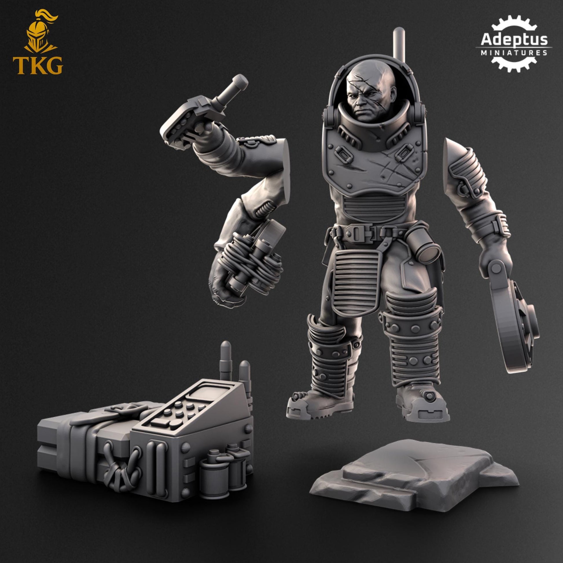 Breach Sapper - The Hiveborne by Adeptus Miniatures | 3D printed Tabletop Miniatures