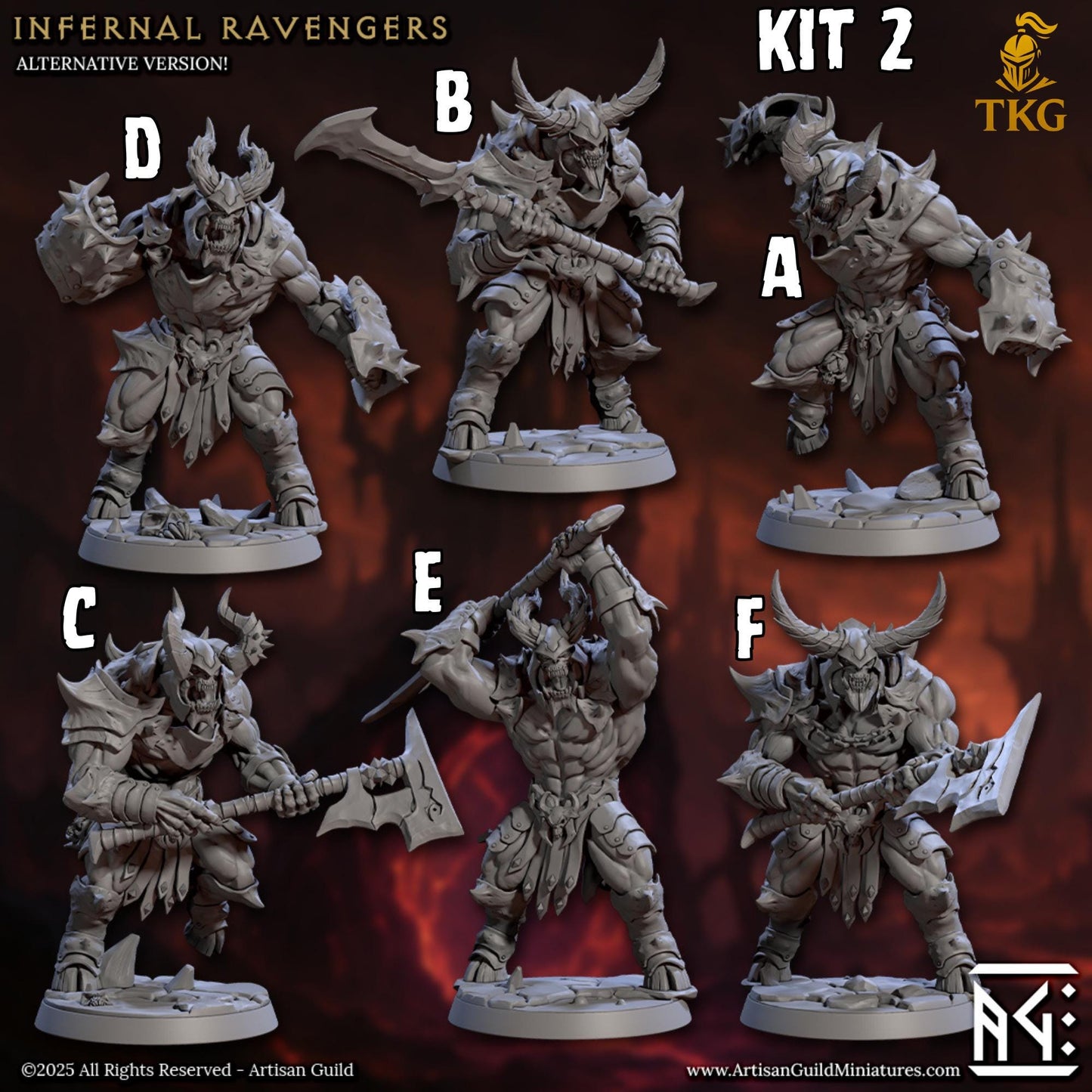 The Infernal Legion by Artisan Guild | 3D Printed Miniatures | Fantasy Models