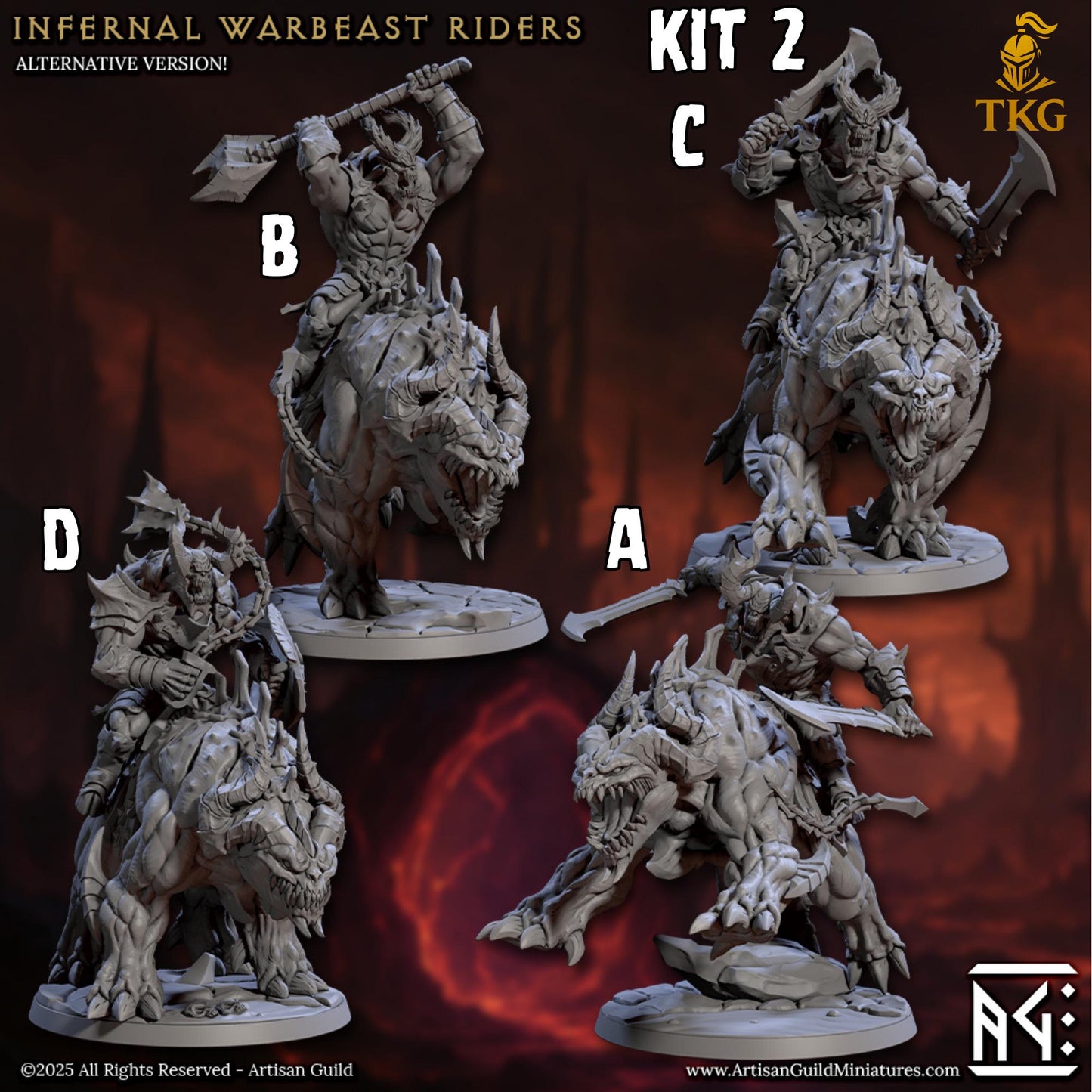 The Infernal Legion by Artisan Guild | 3D Printed Miniatures | Fantasy Models