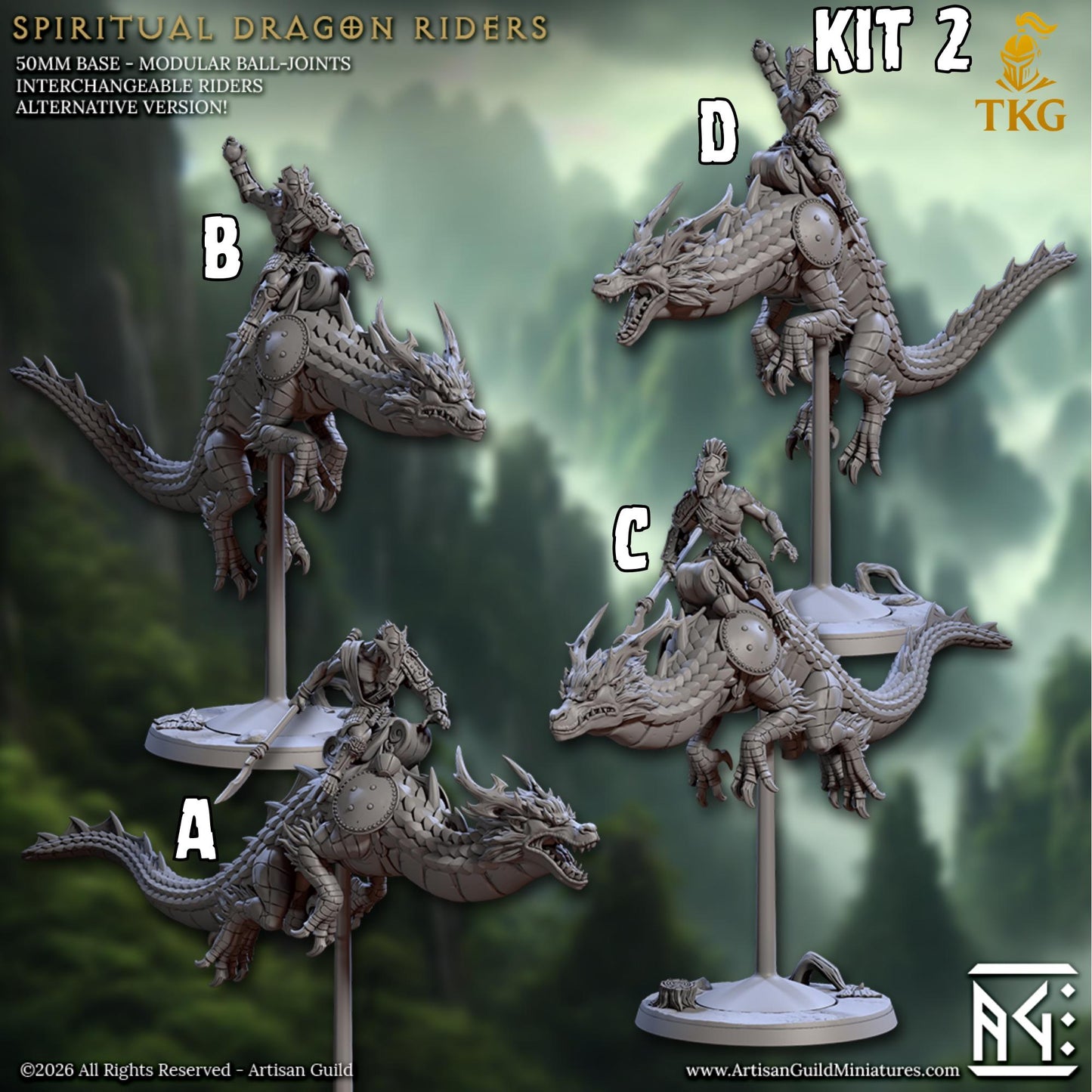 Legend of the Vanara Monks by Artisan Guild | 3D Printed Miniatures | Fantasy Models
