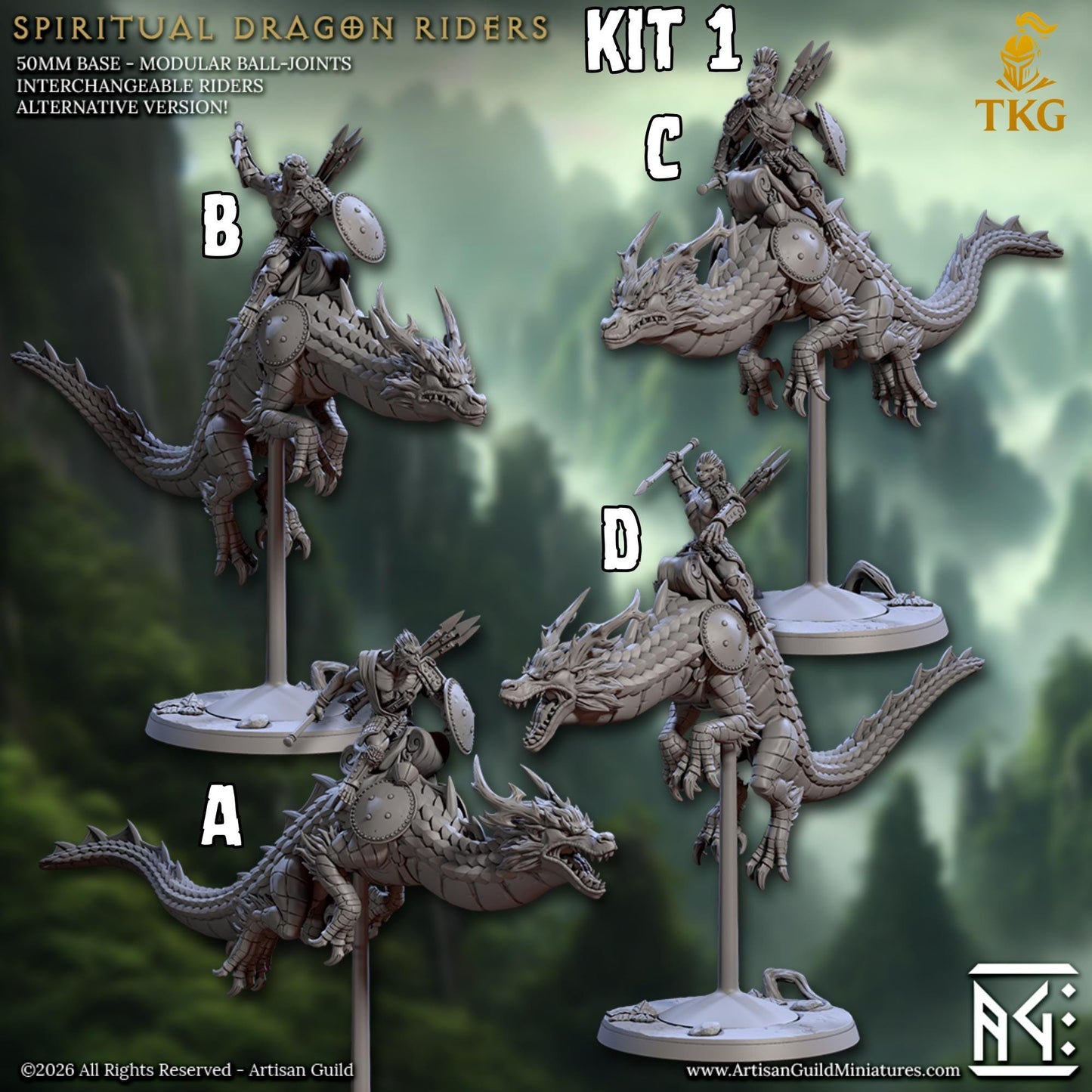 Legend of the Vanara Monks by Artisan Guild | 3D Printed Miniatures | Fantasy Models