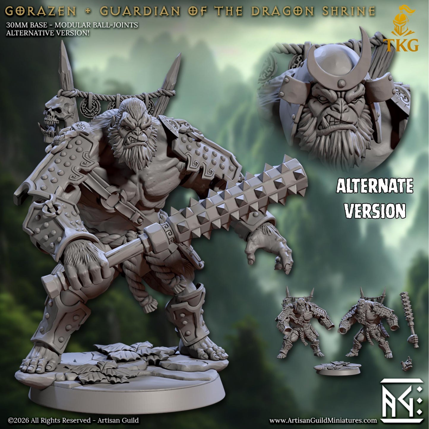 Legend of the Vanara Monks by Artisan Guild | 3D Printed Miniatures | Fantasy Models