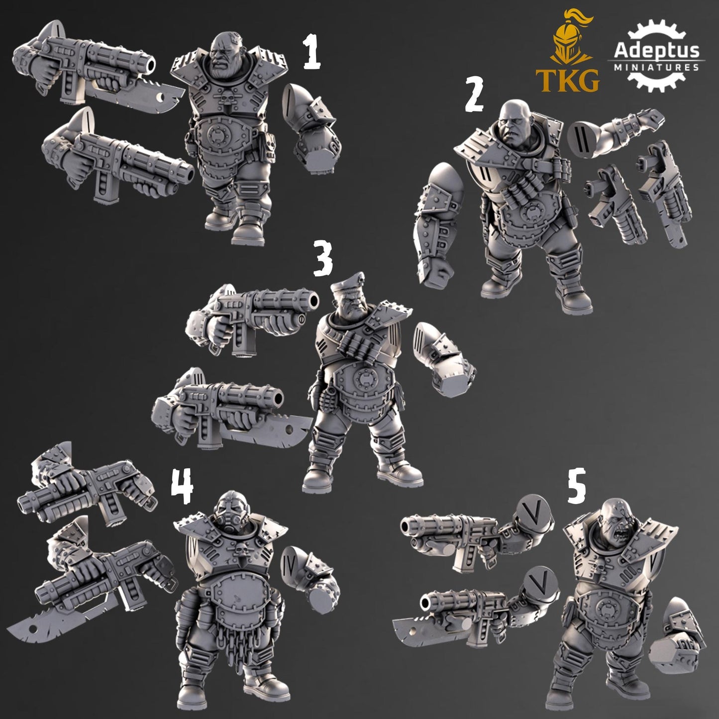 Breach Brutes by Adeptus Miniatures | 3D printed Tabletop Miniatures