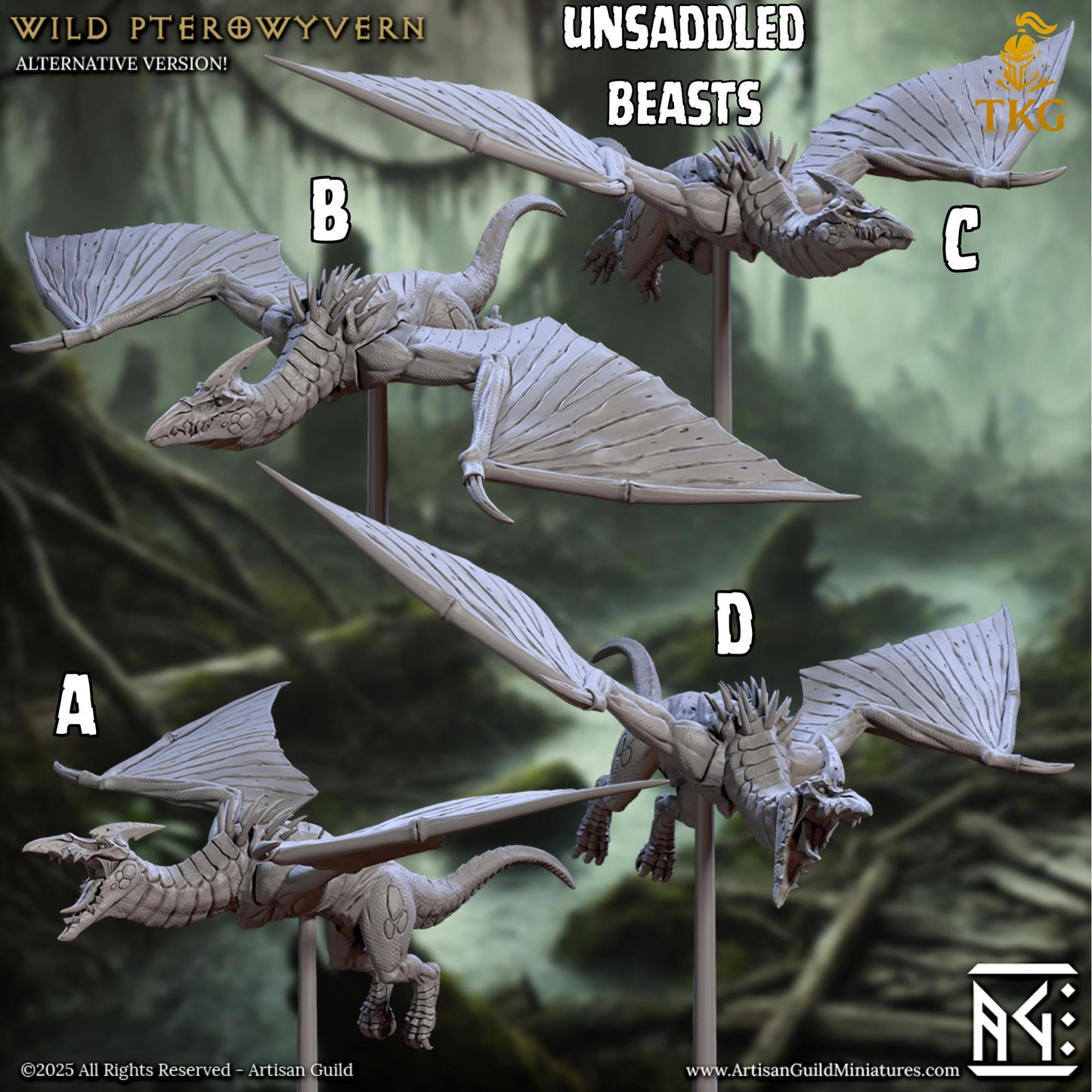Lizardmen of Falgor Swamp by Artisan Guild | 3D Printed Miniatures | Fantasy Models
