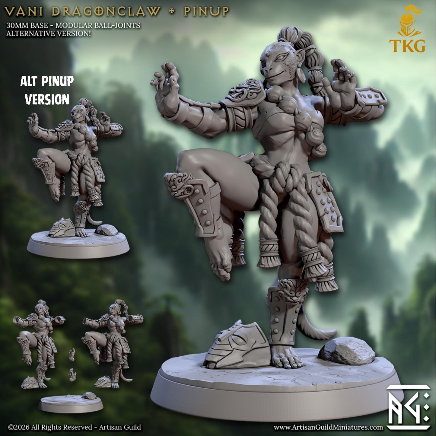 Legend of the Vanara Monks by Artisan Guild | 3D Printed Miniatures | Fantasy Models