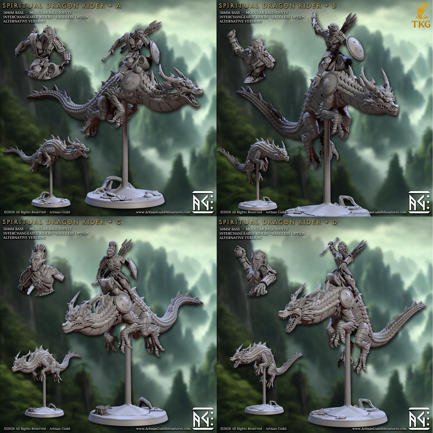 Legend of the Vanara Monks by Artisan Guild | 3D Printed Miniatures | Fantasy Models