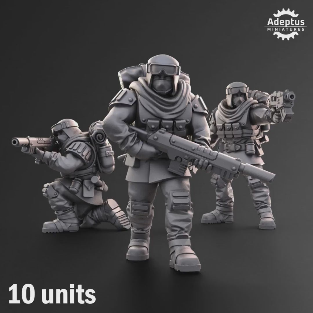 Khaleeth Regiment Squad by Adeptus Miniatures | 3D printed Tabletop Miniatures