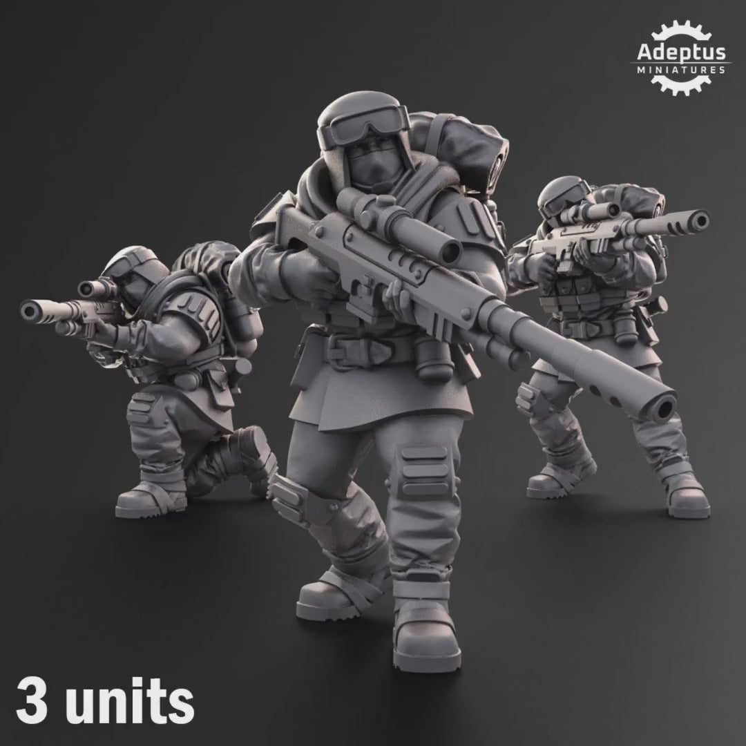 Khaleeth Regiment Snipers by Adeptus Miniatures | 3D printed Tabletop Miniatures