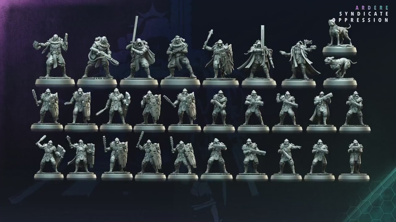 Ardere Syndicate - Oppression by Archvillain Games | 3D Printed Miniatures