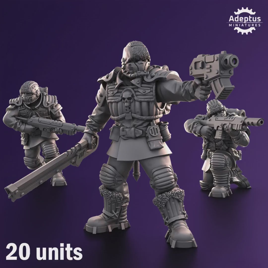 Stormsworn Troops Squad by Adeptus Miniatures | 3D printed Tabletop Miniatures
