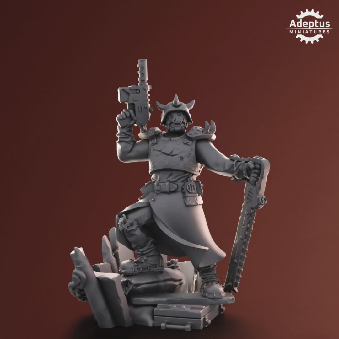 Twisted Horde Commander by Adeptus Miniatures | 3D printed Tabletop Miniatures