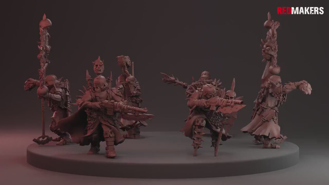 Renegade Death Division - Command Squad by Red Makers | 3D printed Tabletop Miniatures
