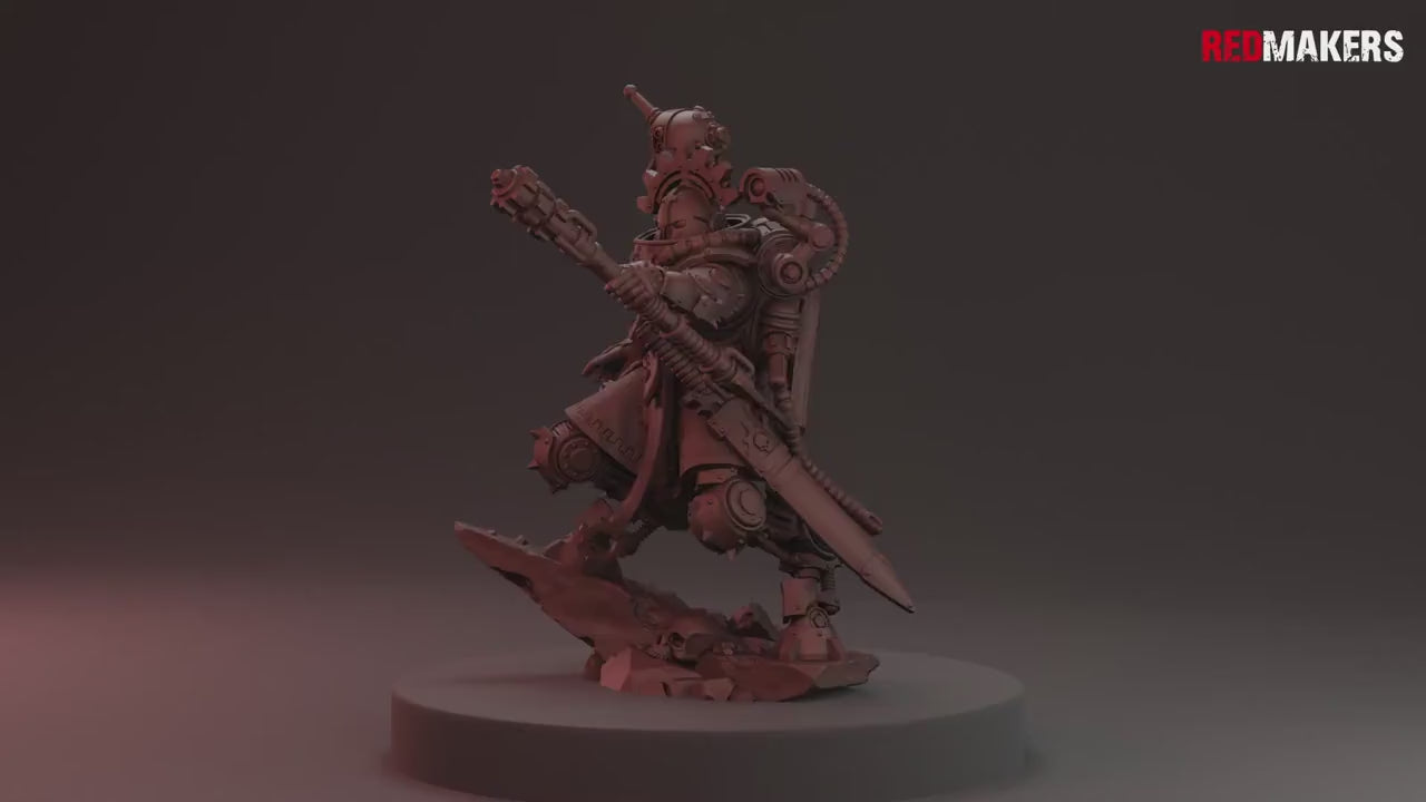 Omniforge Tech Marshal by RedMakers | 3D Printed Tabletop Miniatures