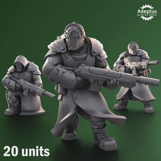 Crusaders Covenant Squad by Adeptus Miniatures | 3D printed Tabletop Miniatures