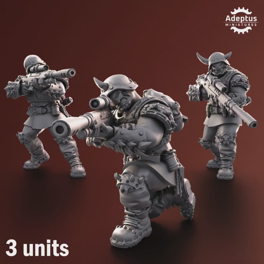 Twisted Horde Snipers by Adeptus Miniatures | 3D printed Tabletop Miniatures