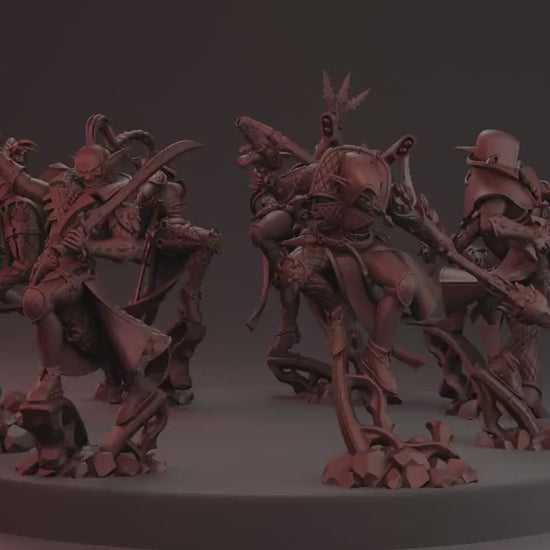 The Silent Masque Kill Squad by Red Makers | 3D printed Tabletop Miniatures