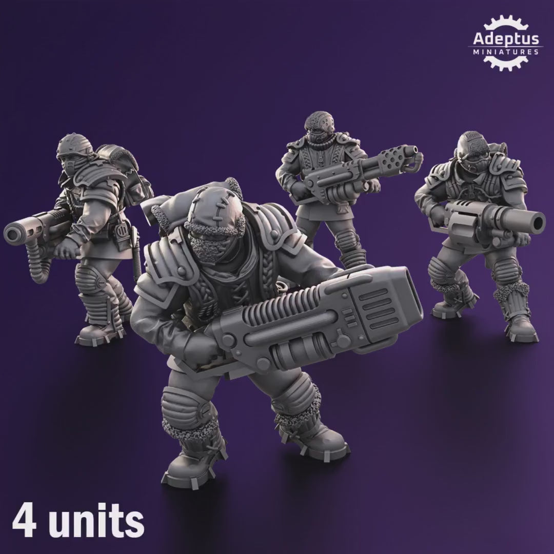Stormsworn Troops Special Weapons Team by Adeptus Miniatures | 3D printed Tabletop Miniatures