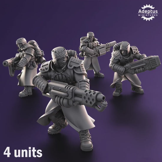 Iceward Division Special Weapons Team by Adeptus Miniatures | 3D printed Tabletop Miniatures