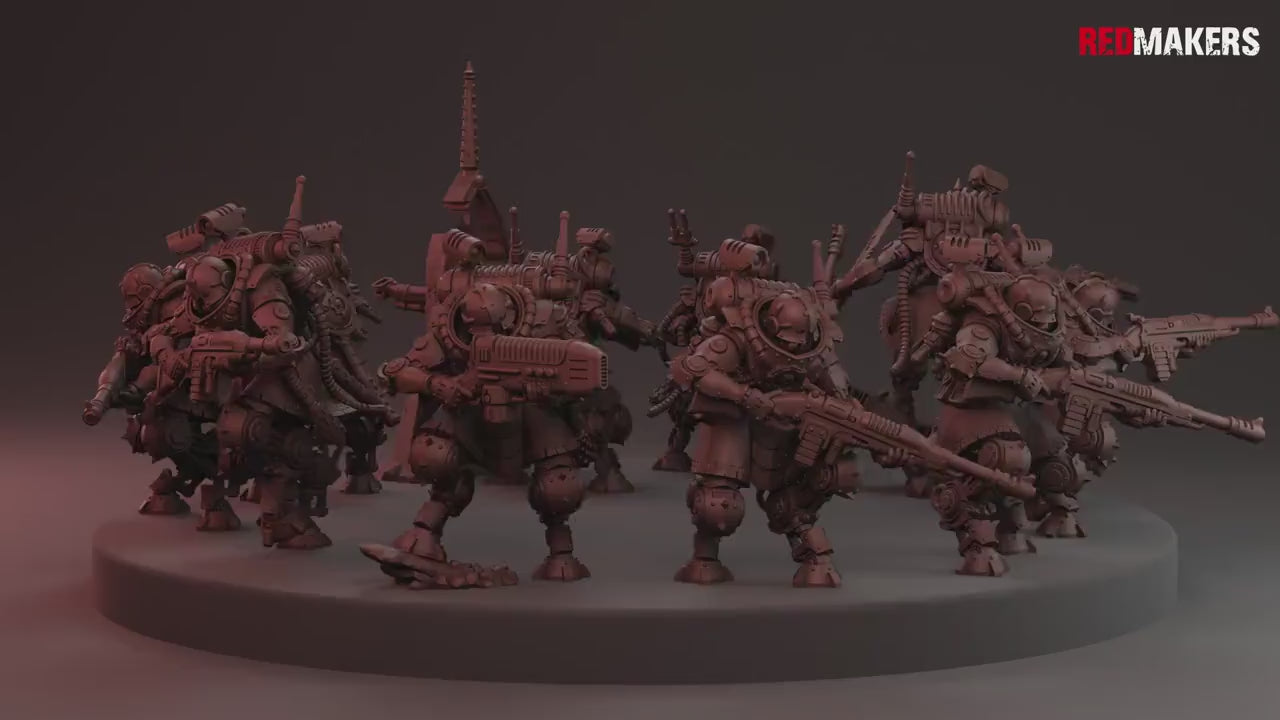 Omniforge Tech Guardians by RedMakers | 3D Printed Tabletop Miniatures
