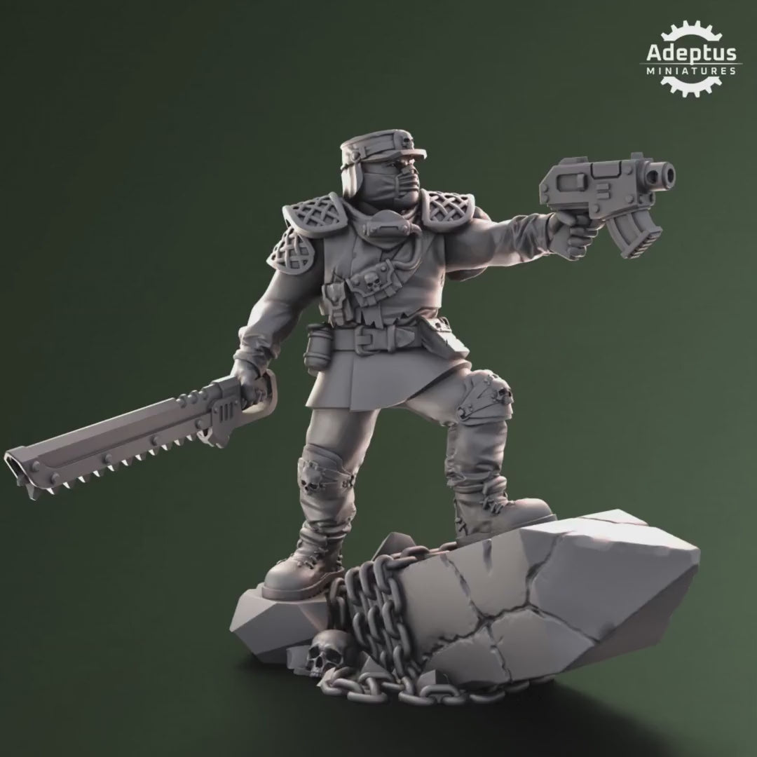 Sunscorch Regiment Commander by Adeptus Miniatures | 3D printed Tabletop Miniatures