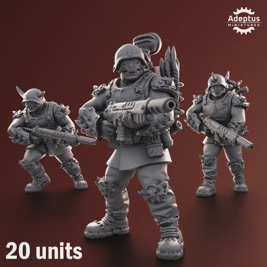 Twisted Horde Squad by Adeptus Miniatures | 3D printed Tabletop Miniatures