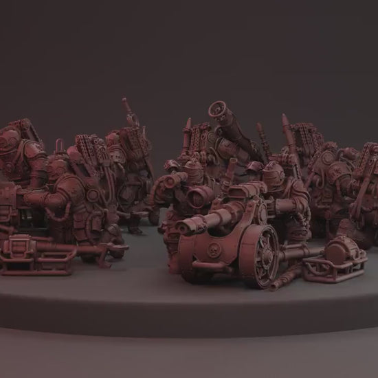 Solar Guard - Heavy Support Squad Classic by Red Makers | 3D printed Tabletop Miniatures
