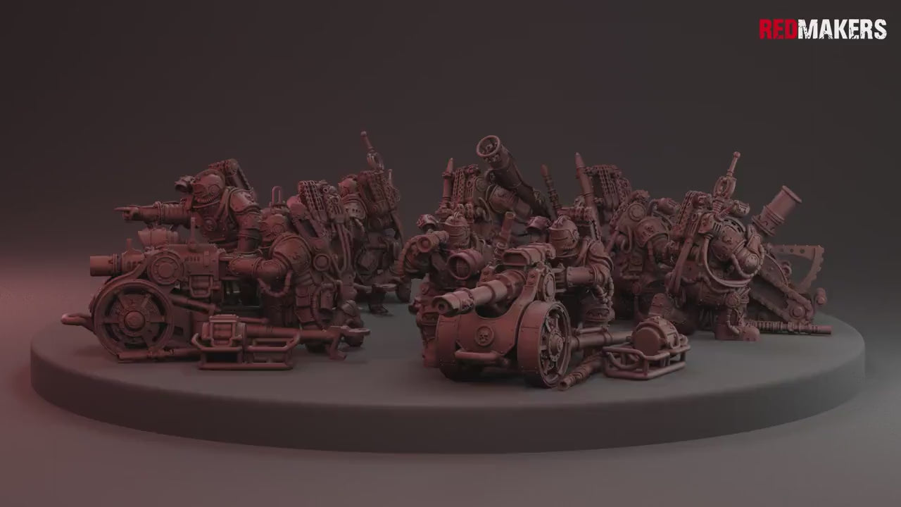 Solar Guard - Heavy Support Squad Classic by Red Makers | 3D printed Tabletop Miniatures