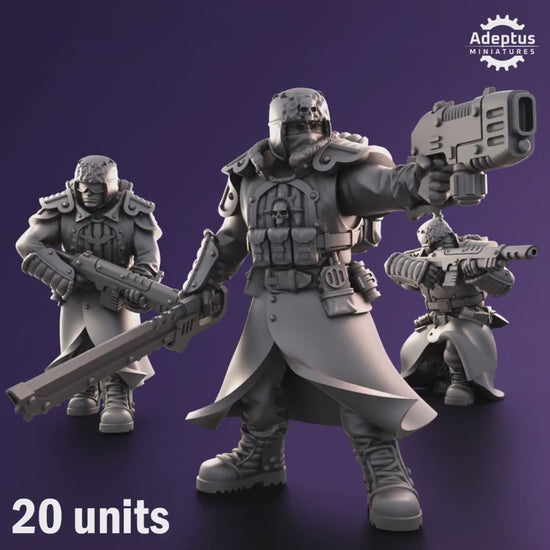 Iceward Division Squad by Adeptus Miniatures | 3D printed Tabletop Miniatures