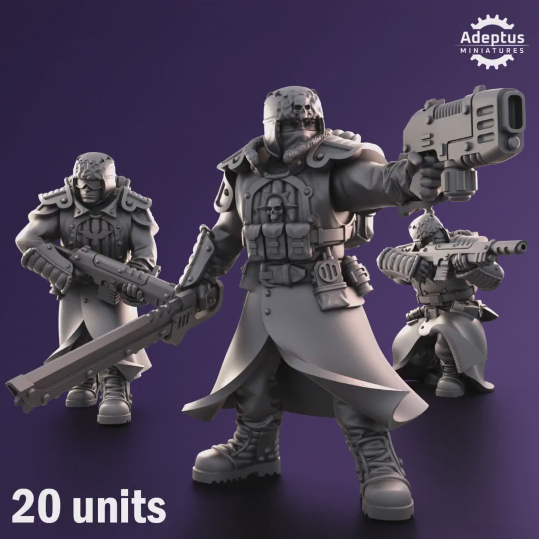 Iceward Division Squad by Adeptus Miniatures | 3D printed Tabletop Miniatures