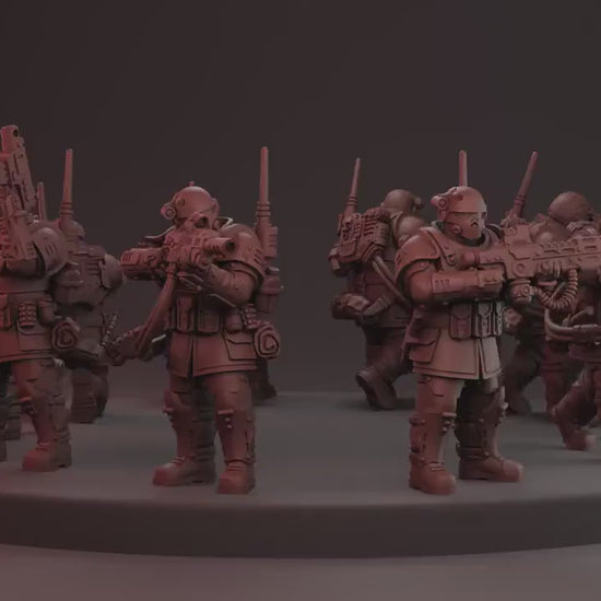 Shock Troops Kill Squad by Red Makers | 3D printed Tabletop Miniatures