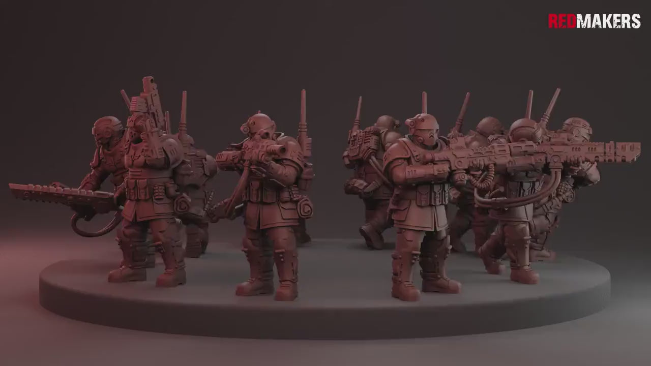 Shock Troops Kill Squad by Red Makers | 3D printed Tabletop Miniatures
