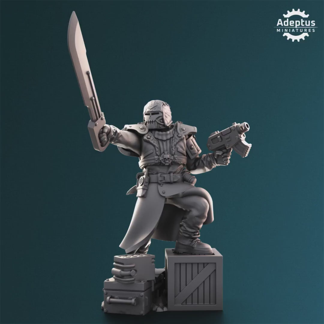 Winterline Forces Commander by Adeptus Miniatures | 3D printed Tabletop Miniatures