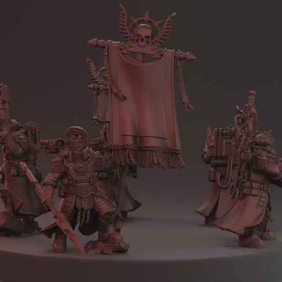 Solar Guard - Tactical Command Squad - Imperial Force by Red Makers | 3D printed Tabletop Miniatures