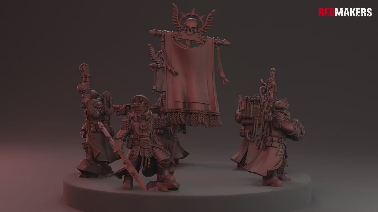 Solar Guard - Tactical Command Squad - Imperial Force by Red Makers | 3D printed Tabletop Miniatures