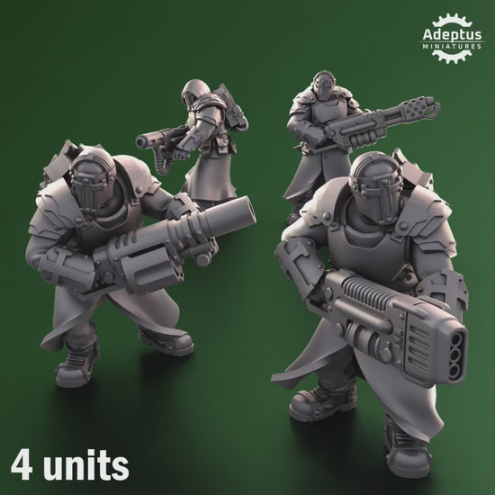 Crusaders Covenant Special Weapons Team by Adeptus Miniatures | 3D printed Tabletop Miniatures