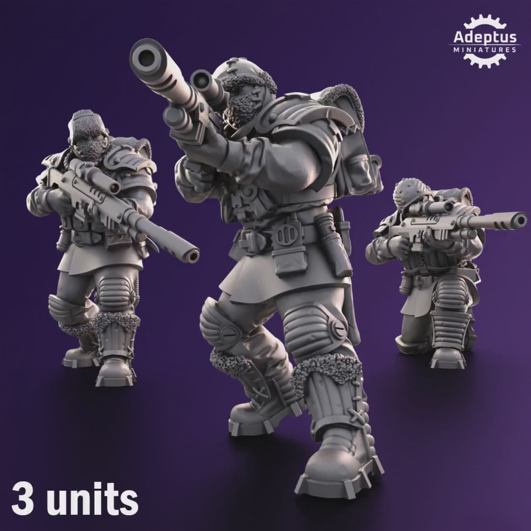 Stormsworn Troops Snipers by Adeptus Miniatures | 3D printed Tabletop Miniatures