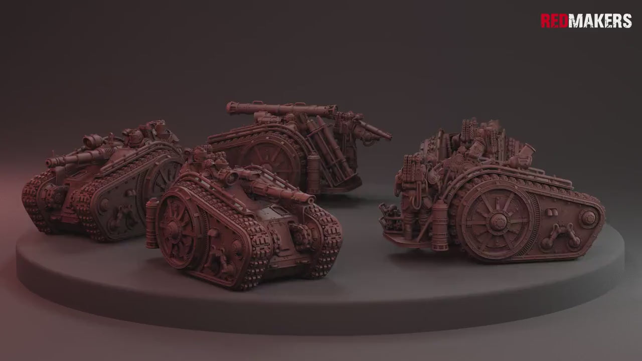 Solar Guard - Heavy Support Squad by Red Makers | 3D printed Tabletop Miniatures