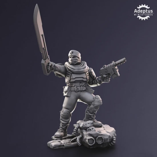 Sandshroud Batallion Commander by Adeptus Miniatures | 3D printed Tabletop Miniatures