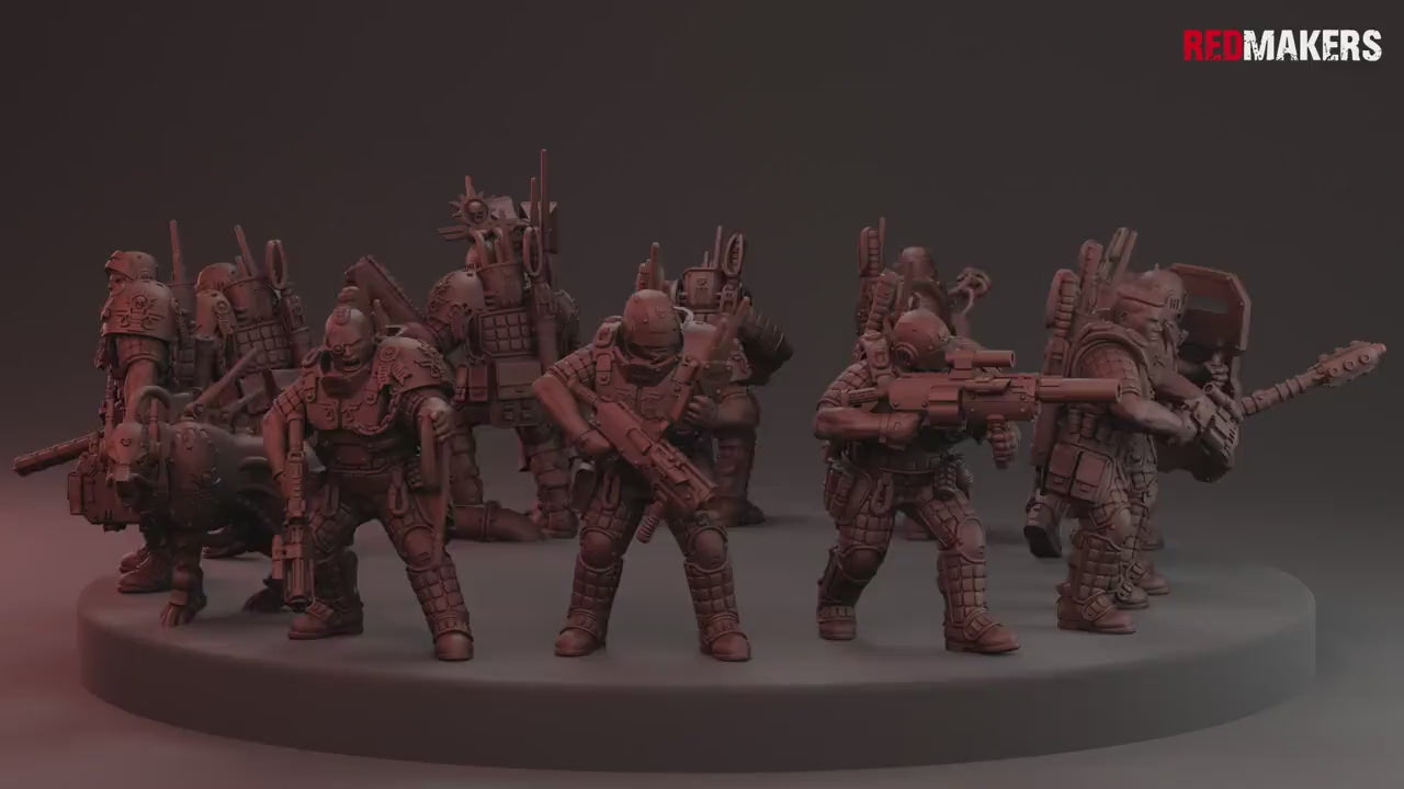 Lawbringer Kill Squad by Red Makers | 3D printed Tabletop Miniatures