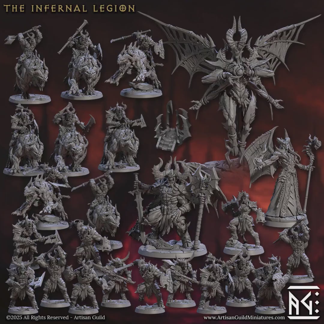 The Infernal Legion by Artisan Guild | 3D Printed Miniatures | Fantasy Models