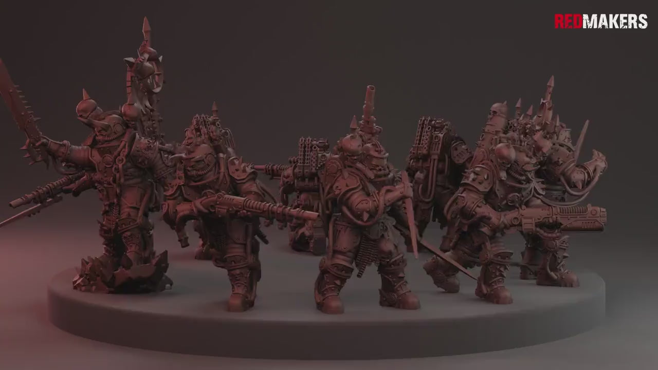 Renegade Solar Guard Squad by RedMakers | 3D Printed Tabletop Miniatures