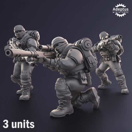 Sandshroud Batallion Snipers by Adeptus Miniatures | 3D printed Tabletop Miniatures