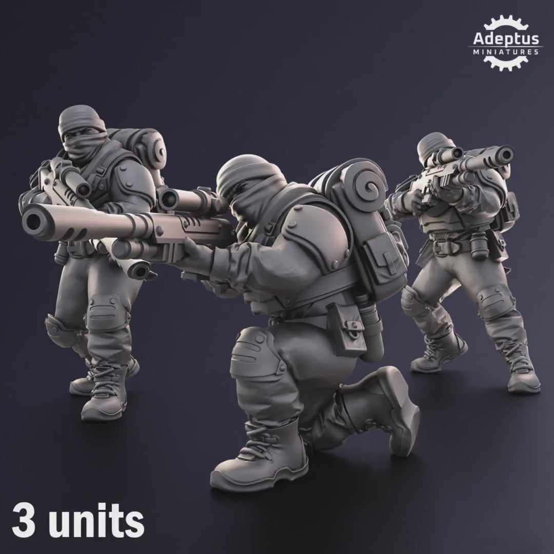Sandshroud Batallion Snipers by Adeptus Miniatures | 3D printed Tabletop Miniatures