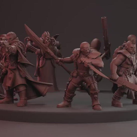 Inquisition Kill Squad by Red Makers | 3D Printed Tabletop Miniatures
